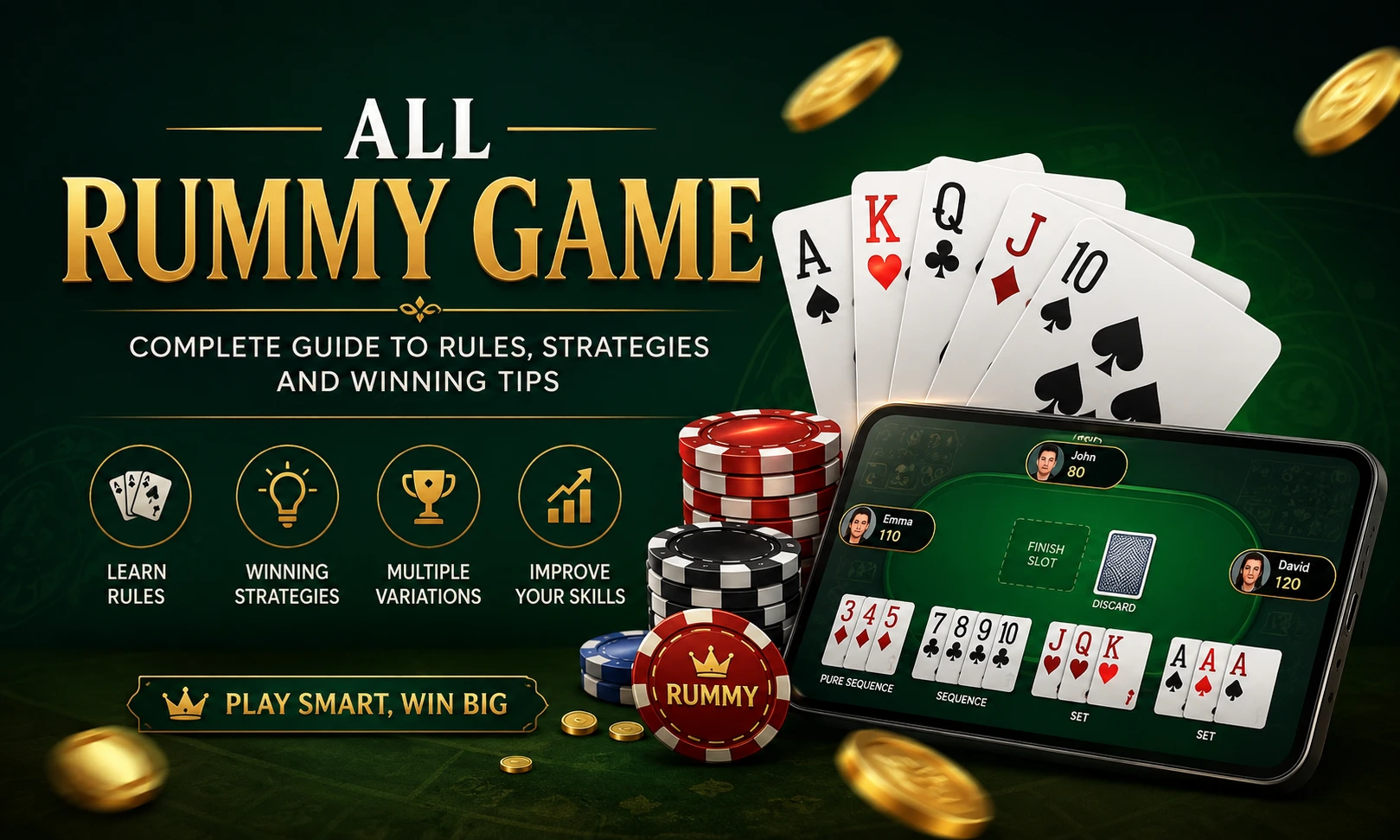 All Rummy Game guide featuring online rummy cards, winning strategies, rules, and gameplay tips