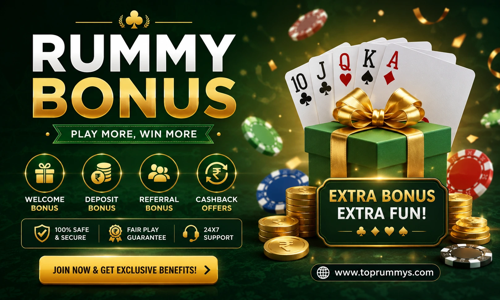 Rummy Bonus guide featuring welcome bonus offers cashback rewards referral bonuses and online rummy promotions in 2026
