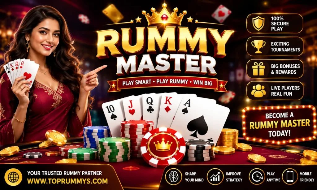 Rummy Master Guide 2026 with online rummy winning strategies, expert tips, and gameplay techniques